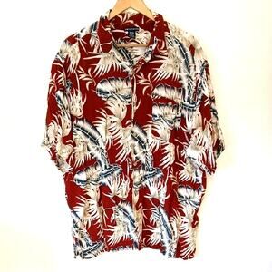 Knightsbridge Hawaiian Print Button Up Shirt